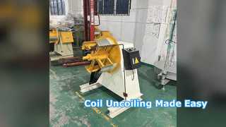 Heavy Rack Decoiler Automatic Steel Coil Uncoiling Machine